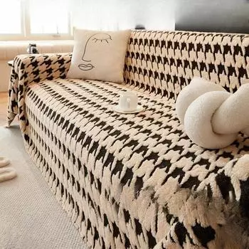 Плюшевый тканевый чехол для дивана, роскошный роскошный полный чехол для дивана, современный простой чехол для дивана 180*130