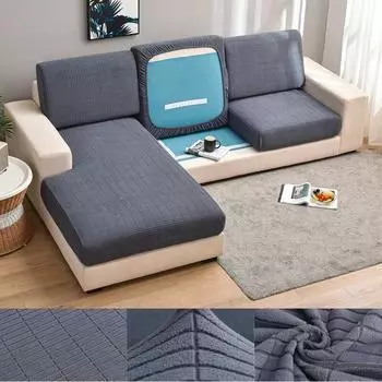 Плюшевый высококачественный чехол для дивана, сиденья, защита для мебели для домашних животных, детский эластичный моющийся съемный чехол 1pc normal size-1