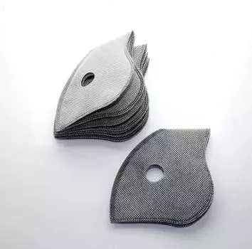 PM2.5 Активный угольный фильтр сменный защита от пыли 5 слоев велосипедные маски для лица дыхательный фильтр прокладка велосипедная пылезащита