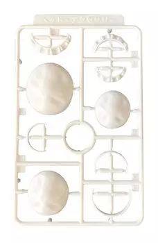 PM Office A Пластиковые аксессуары 05 Головные аксессуары Пластиковые детали модели MS059 Белый