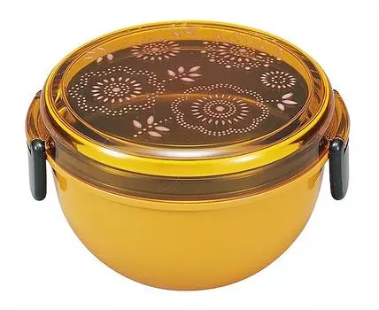 Пн режим миска для обеда Flower 2 уровня оранжевый 4512951093926 оранжевый