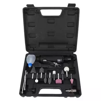 Пневматическая прямая шлифмашина, набор 25000 об/мин, рабочее давление 90 фунтов на кв. дюйм, хвостовик 1/4 дюйма