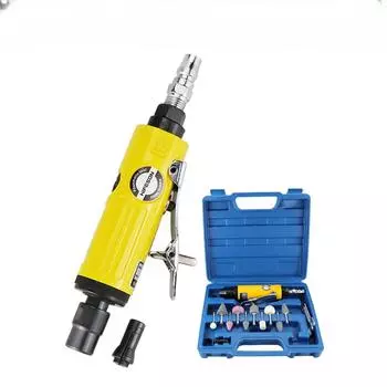 Пневматическая шлифовальная машина Воздушная шлифовальная машина Шлифовальная мельница Гравировальный инструмент Полировальный станок для пневматических инструментов 1 set-8K жёлтый