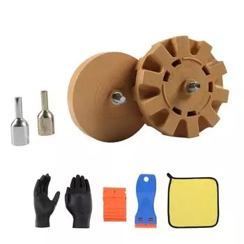 Пневматический инструмент для удаления клея с резиновым колесом для очистки автомобильной краски