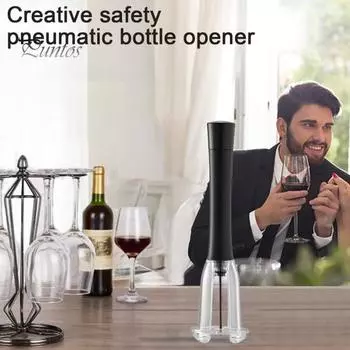 Пневматический насос для открывания бутылок с резаком для фольги, аэратор, вакуумная пробка, простой инструмент для извлечения пробки, эффективный штопор, подарок для любителей вина A