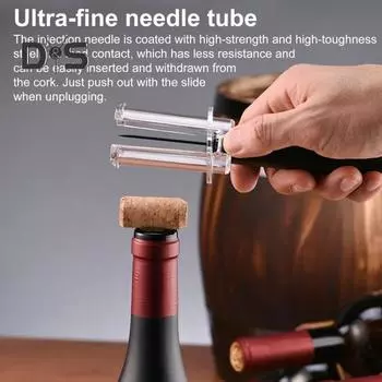 Пневматический насос для открывания бутылок с резаком для фольги, аэратор, вакуумная пробка, простой инструмент для извлечения пробки, эффективный штопор, подарок для любителей вина A
