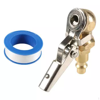 Пневматический патрон для шин с зажимом 1/4 NPT, портативный, легко устанавливаемый адаптер для шланга накачивающего устройства