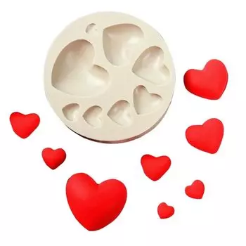 PNHAEH силиконовая форма [Выберите из нескольких типов] Милые модные сердечки, цветы, брелок, форма из УФ-смолы, свеча, ароматический камень, гипс, ручная работа из смолы