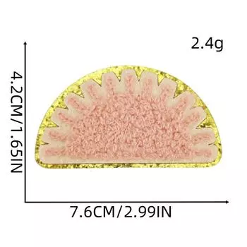 Пномпень Шенье Вышивка Наклейки Богемское Солнце Термонаклейки Аксессуары для одежды Наклейки из грубой ткани Sun cloth sticker 1 #