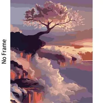 По номерам Живопись в раме без рамы Масляная живопись Номер Набор для DIY Декор для детей Дом 1