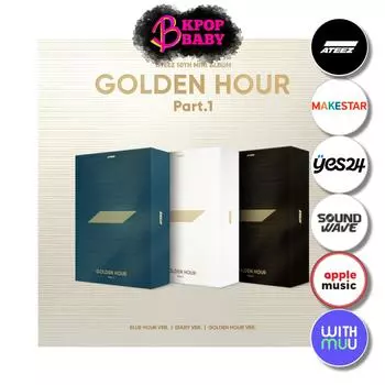 (POB) ATEEZ [ЗОЛОТОЙ ЧАС : Часть.1] 10-й мини-альбом NO POB - RANDOM