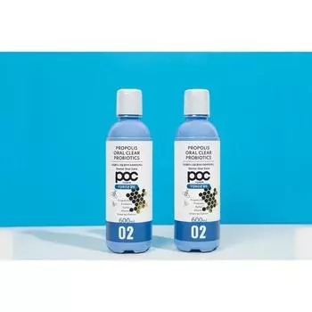 POC Propolis Oral Clear Полоскание для устранения неприятного запаха изо рта, 2 шт., 600 мл