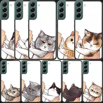 Поцелуй кота милый котенок мультяшный телефон для Samsung Galaxy Note 20 Ultra 10 Lite 9 8 M11 M12 M21 M30S M31S M32 M51 M52 чехол J8 J6 J4 Samsung Note 8