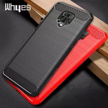Почему мягкий силиконовый чехол для Xiaomi Redmi Note 9 Pro Max Note 9, противоударный чехол из ТПУ из углеродного волокна для Xiaomi Redmi Note 9S, чехол Redmi Note 9 Pro синий