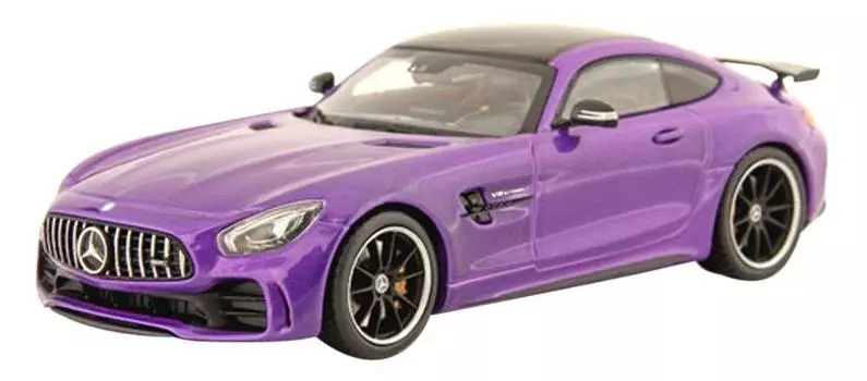 ПОЧТИ НАСТОЯЩИЙ Mercedes AMG GT R Фиолетовый Готовый Продукт 1/43 фиолетовый