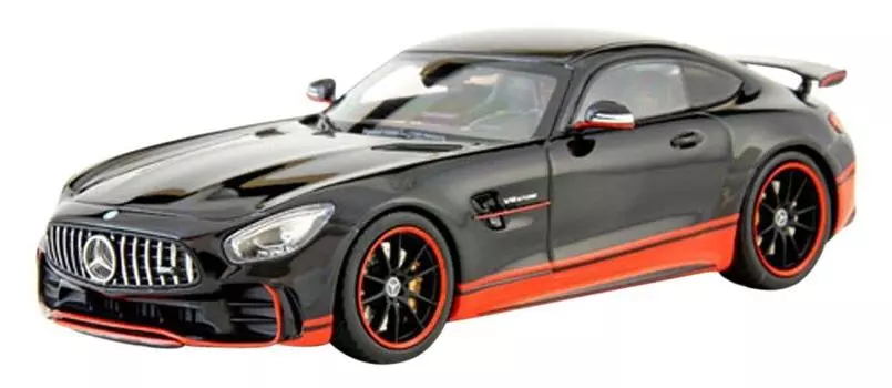 ПОЧТИ НАСТОЯЩИЙ Mercedes AMG GT R Готовый продукт 1/43 Черный/Красный