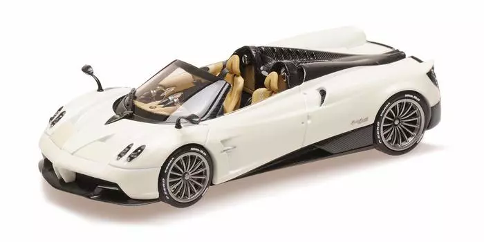 ПОЧТИ НАСТОЯЩИЙ Pagani Huayra Roadster 2017 Белый Готовый Продукт 1/43
