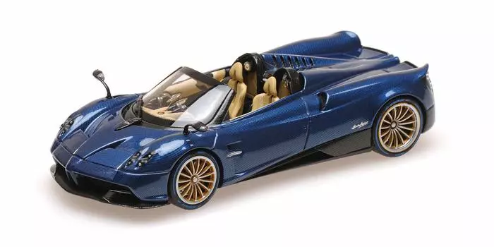 Почти Реальный Масштаб Pagani Huayra Roadster 2017 Синий Готовое Изделие 1/43