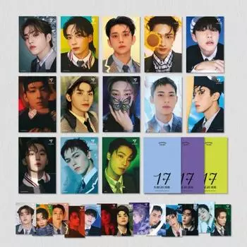 Почтовая открытка SEVENTEEN 3D Photo Lenticular + 1 фотокарточка «17 IS RIGHT HERE»