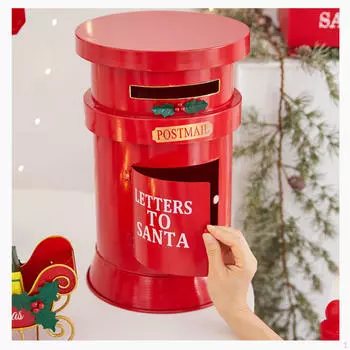 Почтовый ящик Санта Клауса Рождественские украшения Рождественский декор Декоративная коробка Письмо