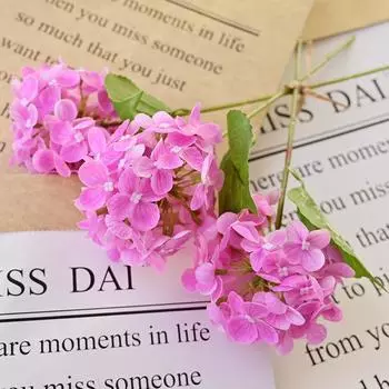 Почувствуйте увлажнение имитация вышивки гостиная настольное украшение свадебный макет имитация комплект пленка гортензия ручной букет аксессуары 35cm розы красного