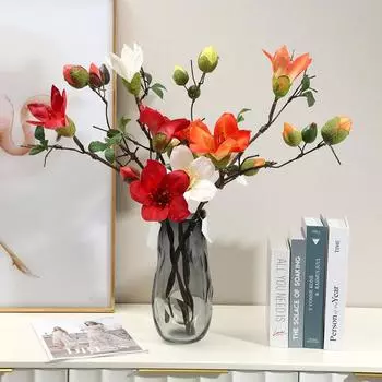 Почувствуйте увлажняющий герой цветок имитация цветка мягкое украшение украшение для гостиной поддельный цветок украшение цветок medium 70cm красный