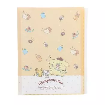 Pocket File Sanrio Characters Pompompurin A4 with slider M-Plan 001643-52