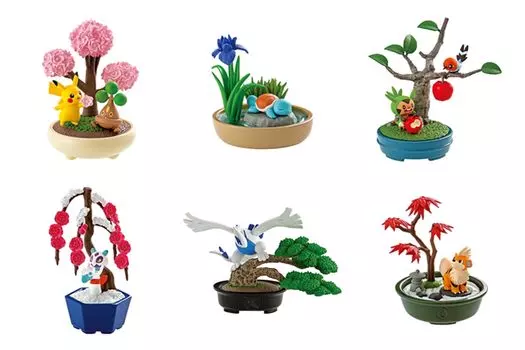 Pocket Monster Pocket BONSAI 2 Маленькая история четырех сезонов КОРОБКА 6 6 штук Re-ment продукт, типы,