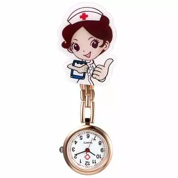Pocket Nurse Lancardo Pocket Easy to Inverted Perfect for Nursery Anniversary Gold Watch, Watch, Watch, Icon, Read, Dial, Cute, Workers, Caregivers,