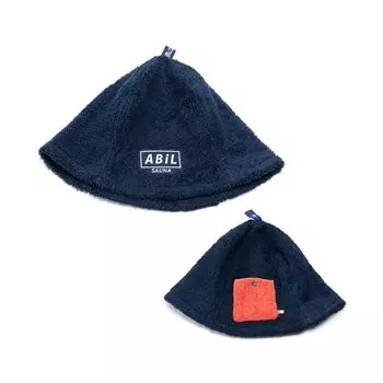 POCKET Шапка для сауны Шапка для сауны Imabari Большое полотенце Imabari Шапка для сауны Глубокая см [ABiL] 60,0 04.Yuunagi/Темно-синий