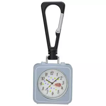 Pocket Watch Carabiner Watch TOKOT Square Hanging Clock Luminous White Dial Blue [Fieldwork] YM028-2 Women s