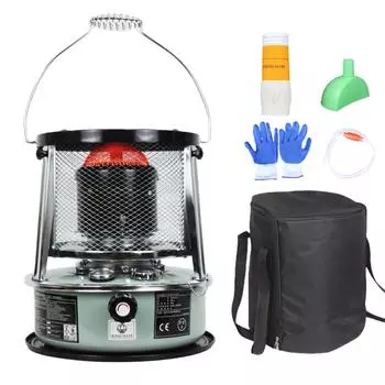 Подъемная керосиновая печь-обогреватель, уличная керосиновая печь, многофункциональная, ветрозащитная, для обогрева, приготовления пищи stove and rack синий