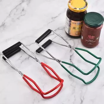 Подъемник для консервных банок Yousheng, щипцы, противоскользящая ручка, теплоизоляция, металлическая универсальная банка, подъемный зажим для банки с широким горлом, инструмент для захвата, кухонные гаджеты красный