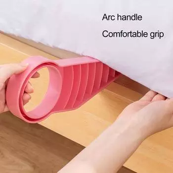 Подъемник для матраса, удобный, прочный, многоразовый, эргономичная ручка, инструмент для подъема матраса, бытовые принадлежности розовый