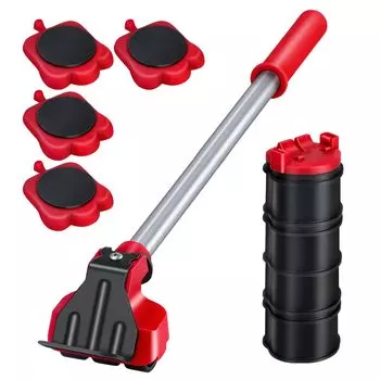 Подъемник для мебели, подъемный механизм для мебели с 4 колесами и подъемным комплектом, мебельные направляющие для безопасного и легкого перемещения мебели, диванов по деревянным полам