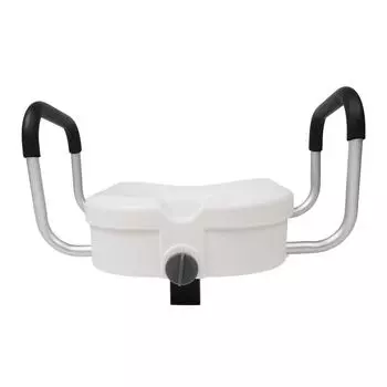 Подъемник для сиденья унитаза с регулируемыми съемными мягкими подлокотниками и фиксированным замком, высокая несущая способность подшипника, приподнятый унитаз