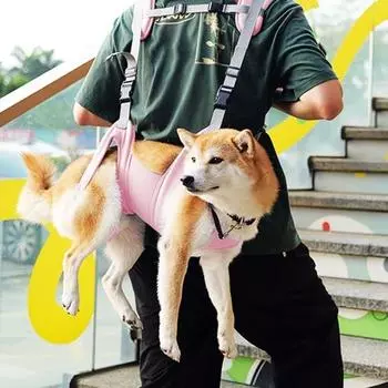 Подъемник для собак, аварийный рюкзак, поддержка задней ноги животного, подъемник для всего тела, переноска для домашних животных M серый