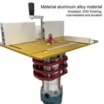 Подъемник фрезера для двигателей диаметром 65 мм - Подъемная пластина для стола фрезера по дереву - Рабочие столы для фрезерования по дереву Инструменты для самостоятельной работы красный