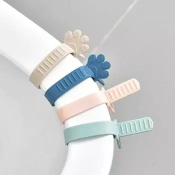 Подъемник крышки унитаза Ручка для крышки унитаза Аксессуары для унитаза Бытовая ручка для крышки унитаза, чтобы не испачкать руки белый