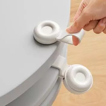 Подъемник крышки унитаза Ручной подъемник крышки Силиконовый подъемник крышки для грязных рук Подъемник крышки сиденья унитаза 2 sets Lid lifter белый