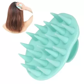 [Под наблюдением дерматолога] TAKES Массаж головы Шампунь Щетка для мытья головы Голова Спа Расслабление (Светло-зеленый)