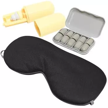 [Под наблюдением специалиста по тестированию сна 1-го класса] Беруши K-YRHY для сна, набор берушей, беруши для сна с маской для глаз, снижение шума на 36 дБ