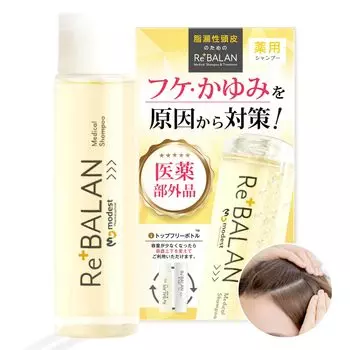 Под наблюдением врача ReBALAN Себорея Перхоть Зуд ReBALAN Аминокислота Лечебный шампунь для кожи головы Содержит 3 вида активных ингредиентов Органический