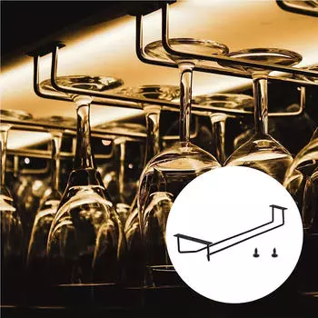 под шкафом, подставка для бокалов для вина, вешалка для хранения утюга, вешалка для сушки стеклянной посуды,