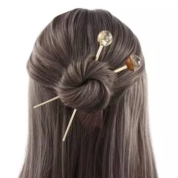 Подарки 1 шт. металлическая заколка для волос с изображением звездного неба из золотой фольги для женщин, аксессуары для волос, заколка для волос A золотой