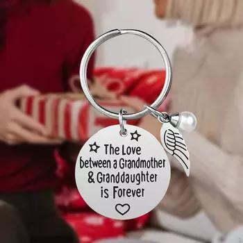 Подарки бабушке от внучки, брелок на Рождество, день рождения, день матери style A