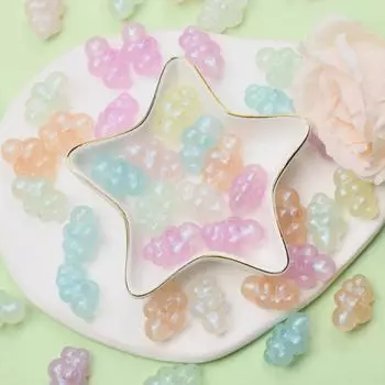 Подарки для браслета Merman Cloud, свободные бусины, ожерелье, изготовление модных материалов ручной работы «сделай сам», блестящие акриловые аксессуары 20Pcs 24*17mm