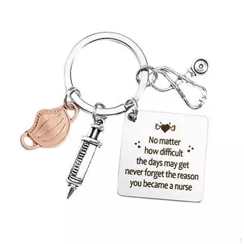 Подарки для медсестры для женщин, брелок для ключей, украшение для кошелька, день рождения, забавный праздник, практичный