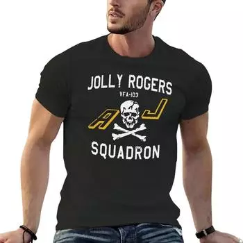 Подарки для мужчин Jolly Rogers Squadron Vintage Naval Aviation Halloween Holiday Classic T-Shirt мужская одежда уличная одежда S