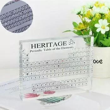 Подарки для обучения Подарки для детей Акриловая таблица Менделеева идеальный подарок Настоящие элементы практичные 150*114*20mm